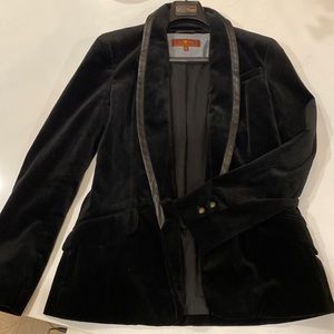 Black velvet jacket